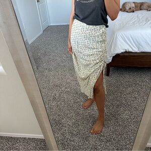 Floral asos midi skirt